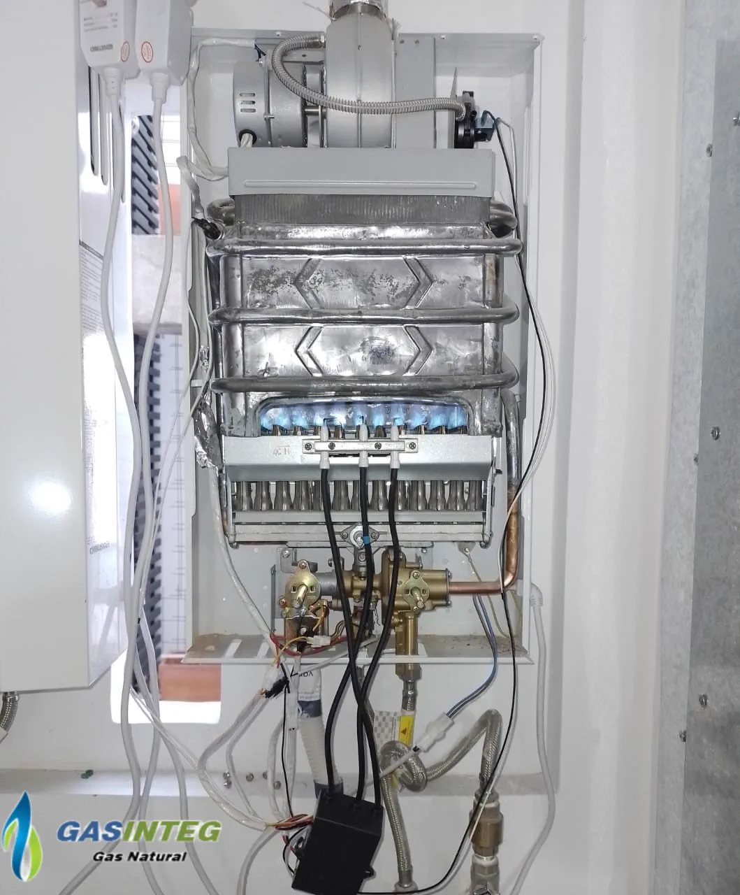 Reparación de calentador de paso a gas natural con repuesto original en Bogotá